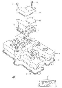 GSX-R400 Крышка головки цилиндров
