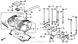 CB450S Cylinder head cover + camshaft holder