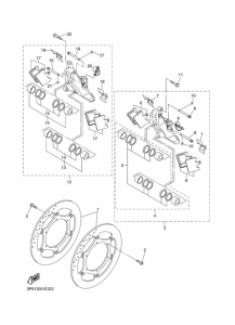 FJR1300A Передний суппорт