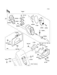 VN1600 Taillight unit ass`y