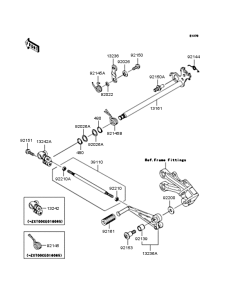 ZX1000 Механизм переключения передач