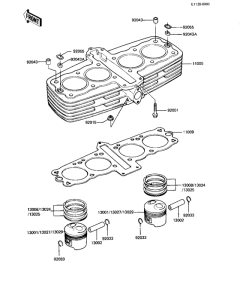 KZ440 Cylinder / pistons