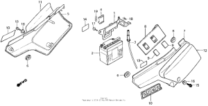 XL250R Боковые обтекатели