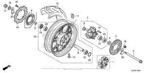 CTX700N DCT Переднее колесо