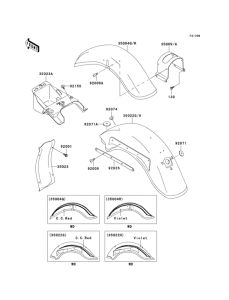 VN800 Fenders(1 / 2)(vn800-b7)