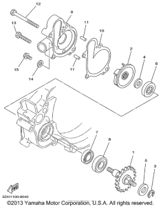 YZ125L1 Водяной насос