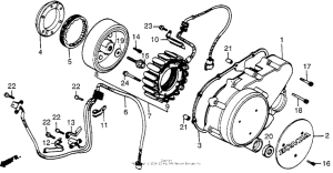 VT700C Крышка картера левая
