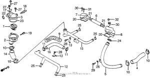 VF1100S Water pipe + thermostat