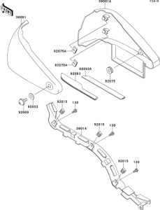 VN800 Боковые обтекатели