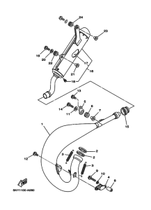 YZ125 YZ125R Выхлоп