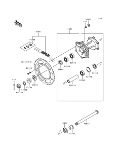 KX500 Задняя втулка
