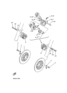 RZ350 ﾌﾛﾝﾄﾌﾞﾚｰｷｷﾔﾘﾊﾟ