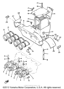 XJ650LH Впускная система