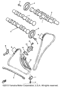 XVZ12TK Цепь механизма газораспределения