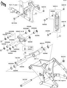 VN900 Подвеска  /  амортизатор