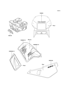 KL650 Decals(red)(a18)