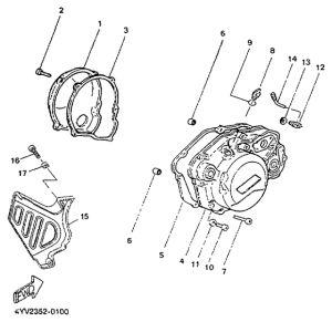 TZR50 Крышка картера двигателя