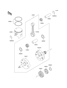  Коленвал и поршни