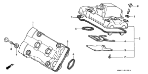RVF750 Крышка головки цилиндров