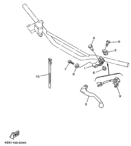 YZ250 Handle switch. lever