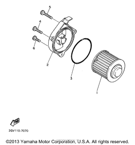 XV535KC Масляный фильтр