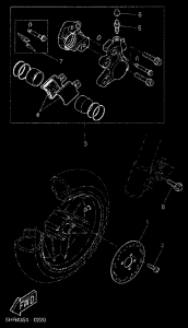 CW50RS Передний суппорт