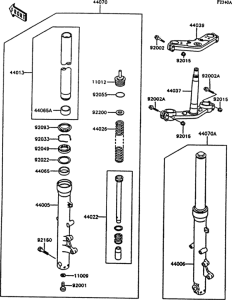 ZG1000 Front fork(zg1000-a9)