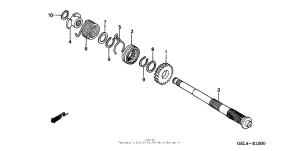 XR50R Кик стартер