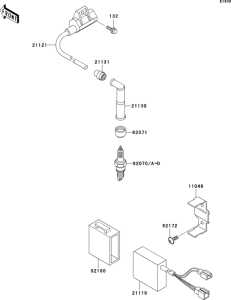 KLX300R Система зажигания