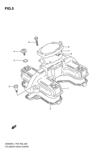 GS500 Крышка головки цилиндров