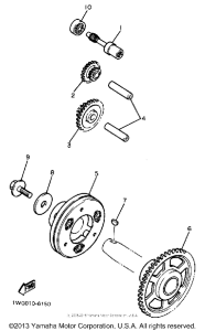 FZR400SWC Муфта стартера