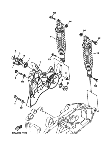 YP400A Rear arm & suspension