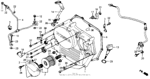 XR200R Right crankcase cover 84-85
