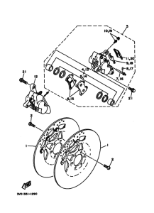 TDM850 ﾌﾛﾝﾄﾌﾞﾚｰｷｷﾔﾘﾊﾟ