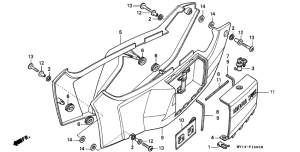 XRV750 Боковая крышка