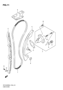 DR-Z400 Держатель направляющей