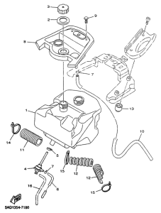 YN50R Топливный бак