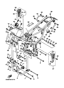 XT250 XT250Z Frame comp