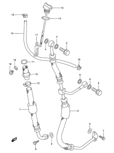 DR350 Шланг масляный