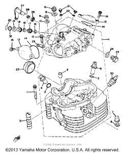 XT500E_205 - 1978 Cylinder head - cylinder head cover