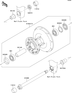 EJ800 Переднее колесо
