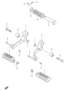 TU250 Подножки
