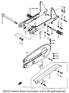 YJ1K Rear arm - chain case