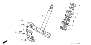 VFR750F Траверса нижняя