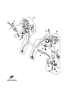 YP400 YP400X Interruptor  manillar&palanc