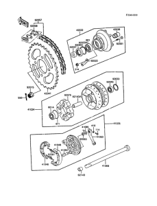 Z305 Задняя ступица колеса