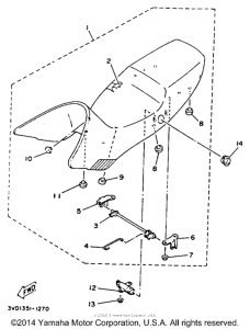 TDM850DC Сиденье