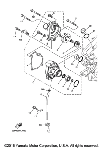 XT1200ZE Водяной насос