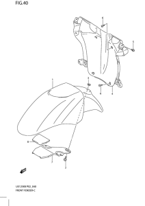 UX125 Переднее крыло