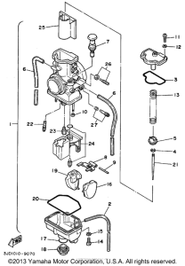 YZ125F1 Карбюратор